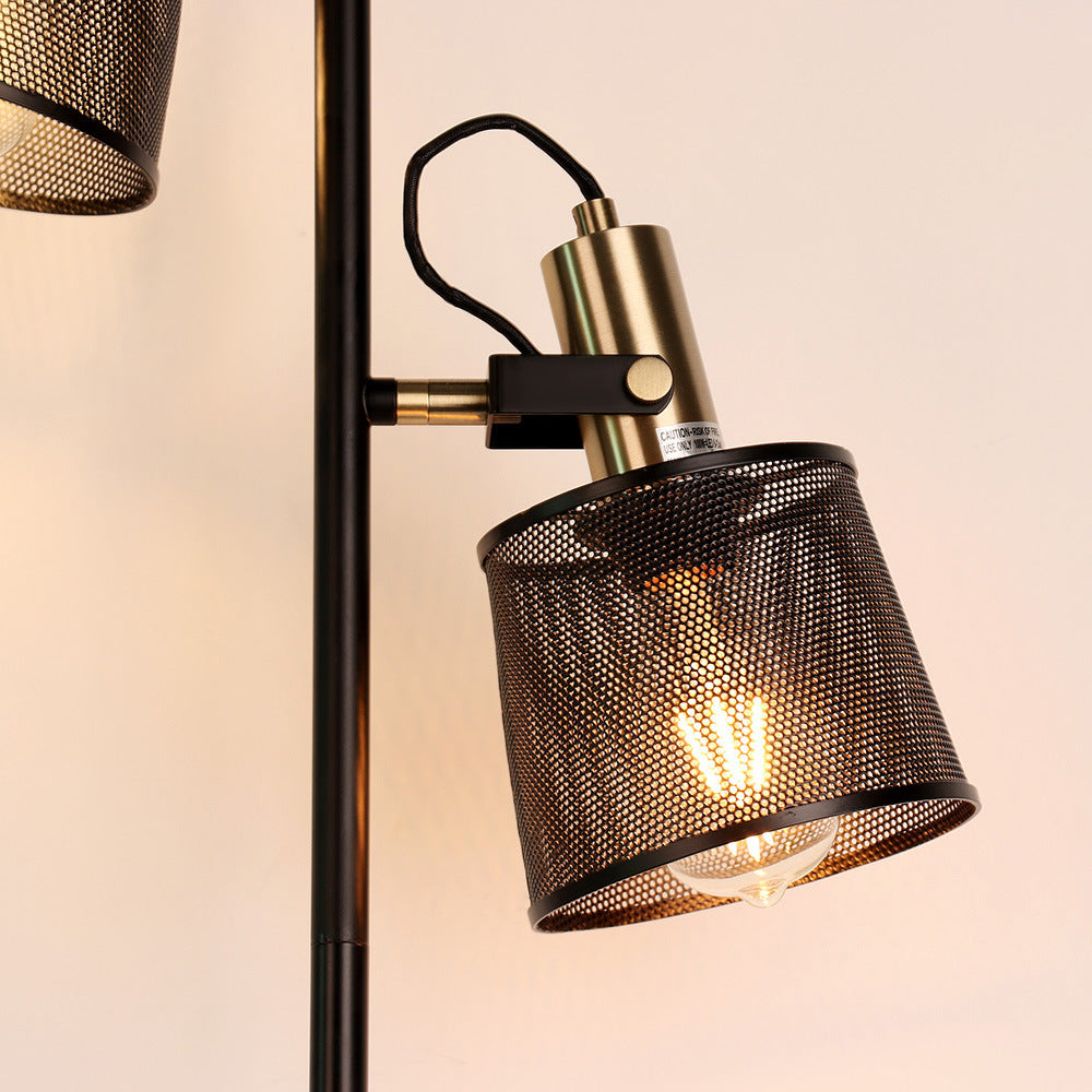 Industrial-Style Black Floor Atmosphere Lamp