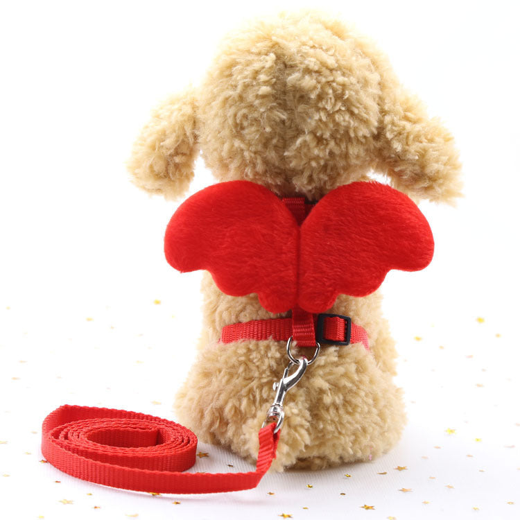 Cute Angel Dog Leash – Soft, Stylish Pet Leash with Wings
