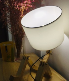 Minimalist Wooden Table Lamp
