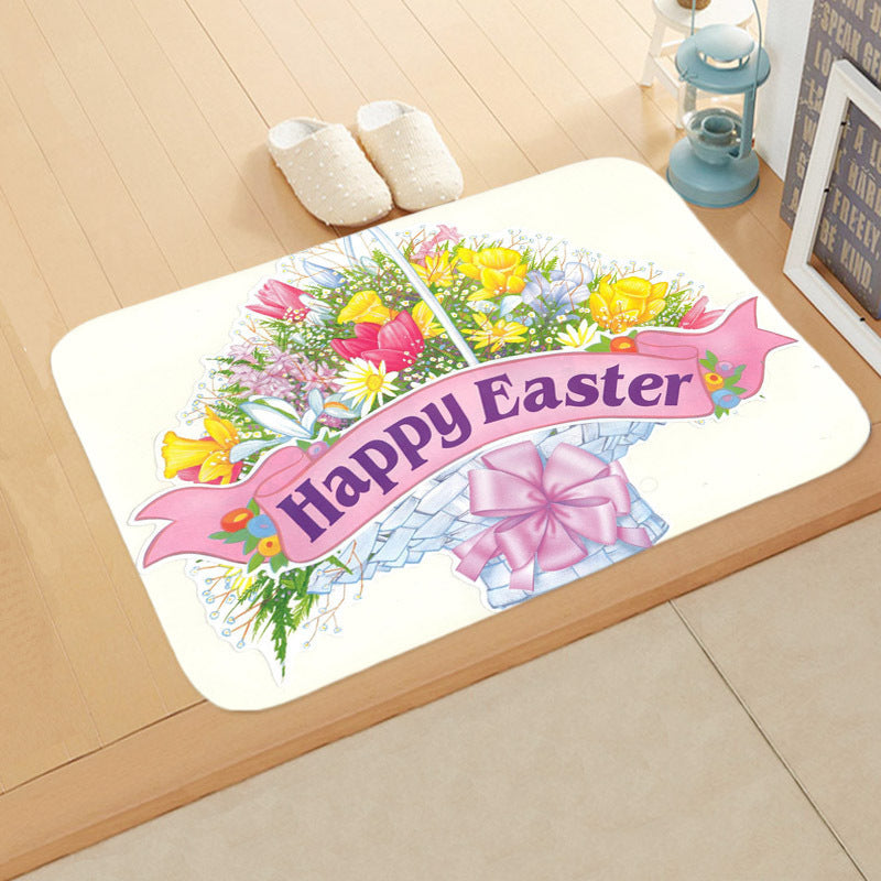 Easter-Themed Anti-Skid Bathroom Floor Mat