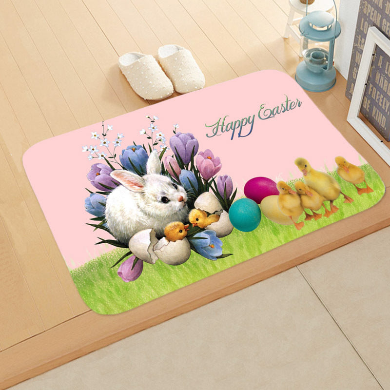 Easter-Themed Anti-Skid Bathroom Floor Mat