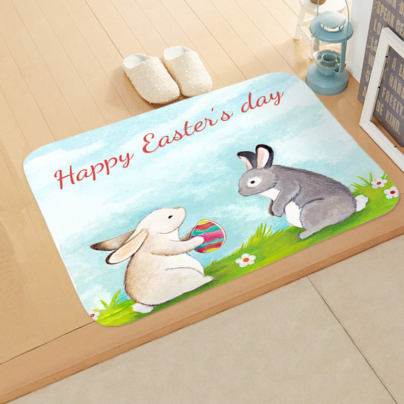 Easter-Themed Anti-Skid Bathroom Floor Mat