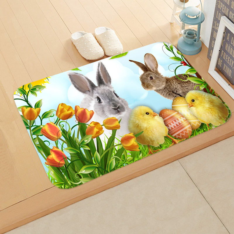 Easter-Themed Anti-Skid Bathroom Floor Mat