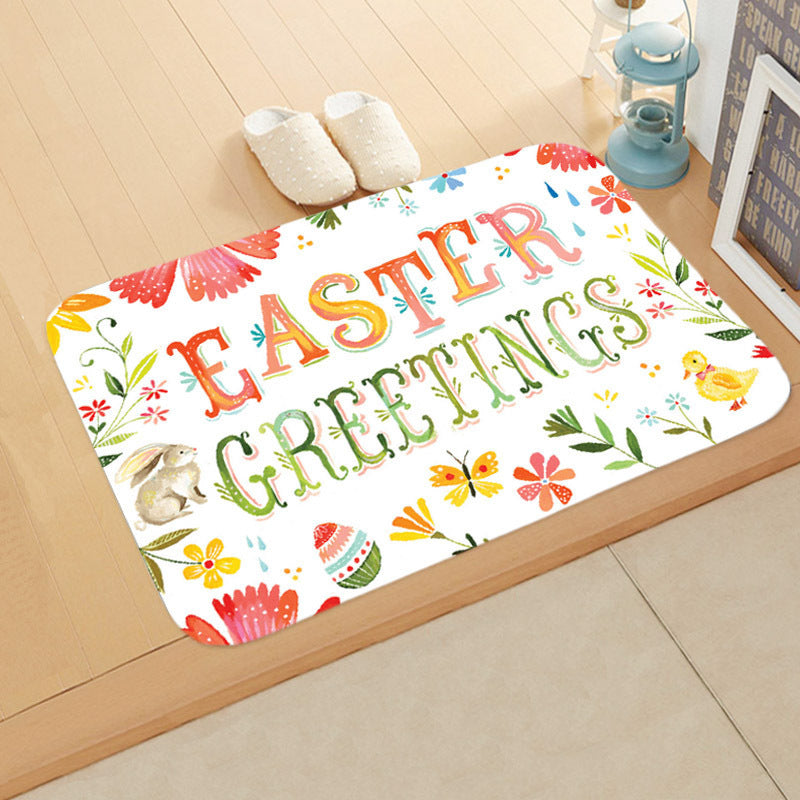 Easter-Themed Anti-Skid Bathroom Floor Mat