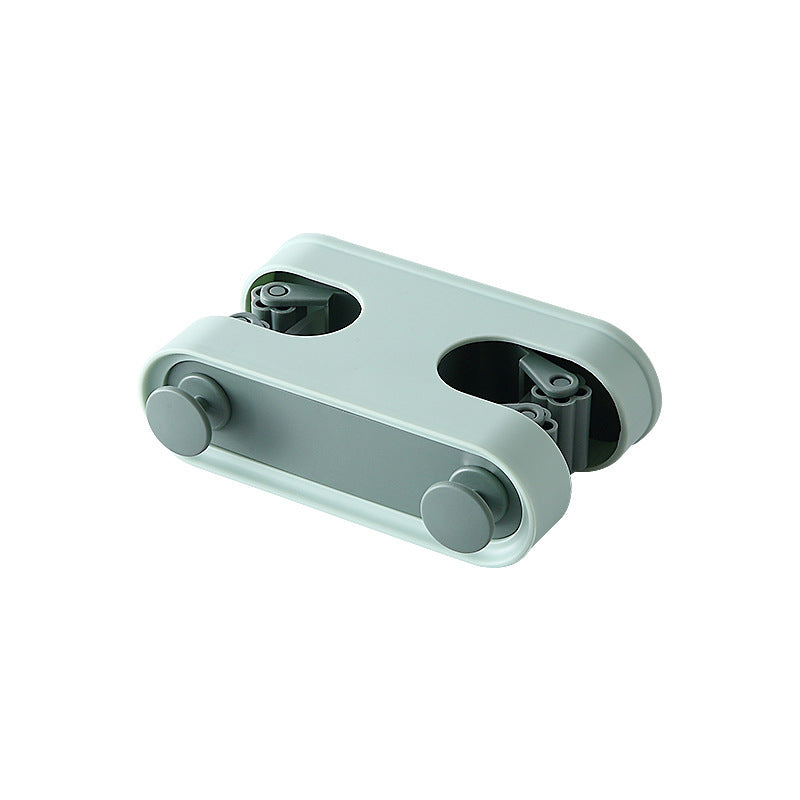 Double-Button Bathroom Mop Clip Hook