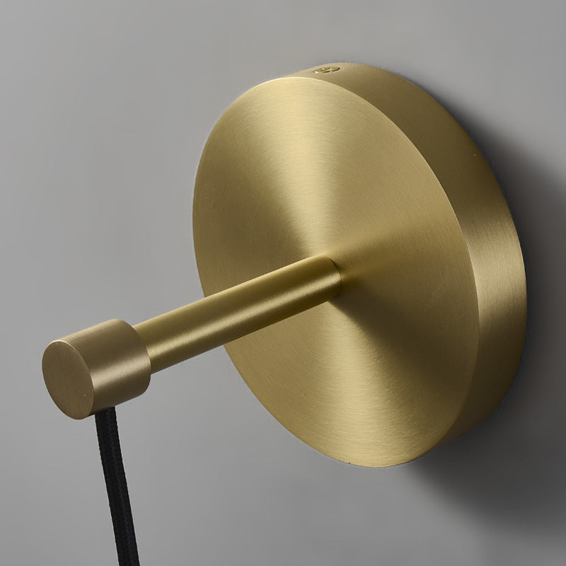 Light Luxury Crystal Copper Wall Lamp for Living Room