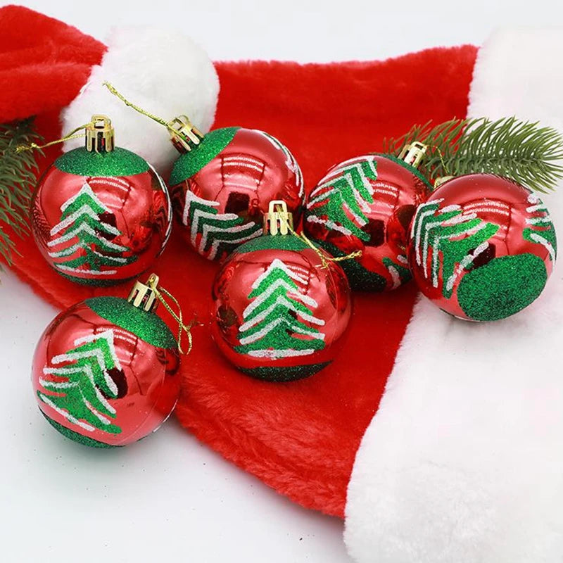 Christmas Ball Ornaments 6Pcs/box 6cm
