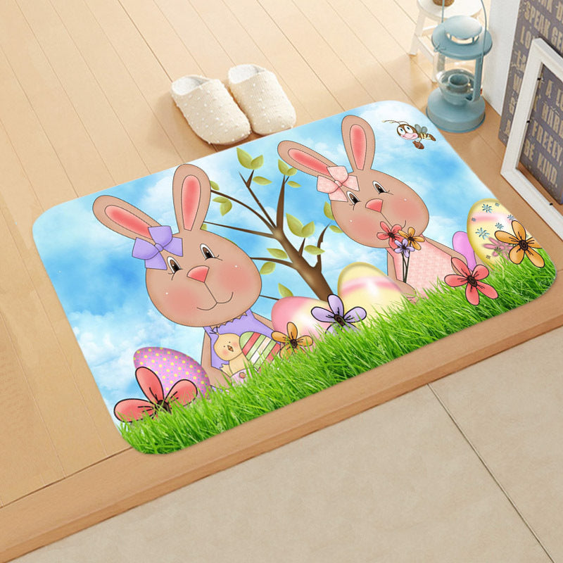 Easter-Themed Anti-Skid Bathroom Floor Mat