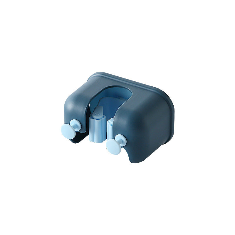Double-Button Bathroom Mop Clip Hook