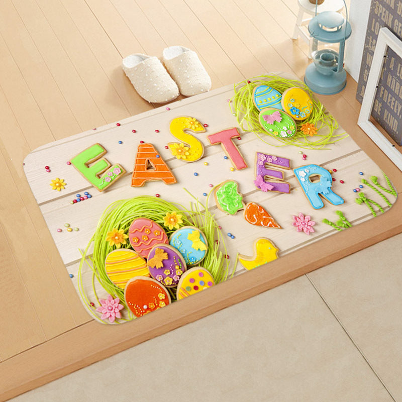 Easter-Themed Anti-Skid Bathroom Floor Mat