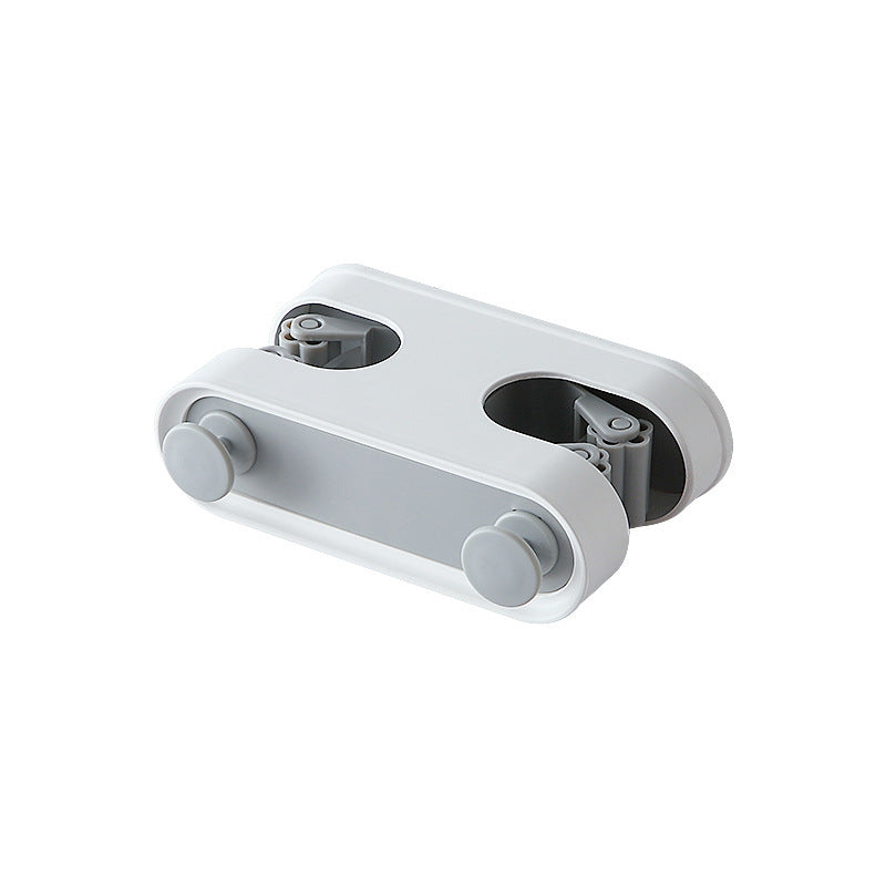 Double-Button Bathroom Mop Clip Hook