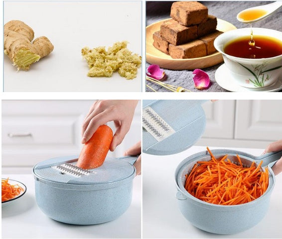 8-in-1 Mandoline Slicer with Strainer