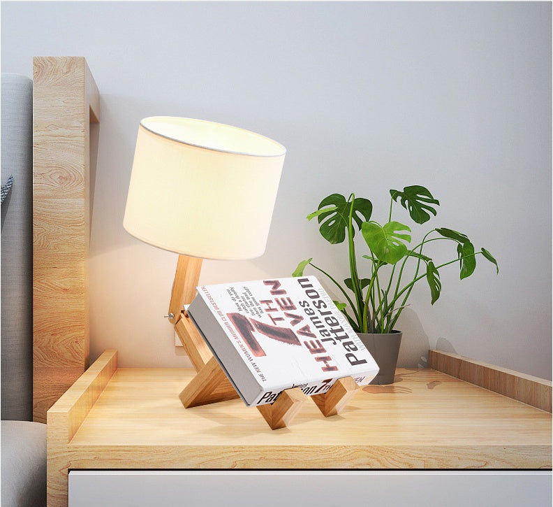 Minimalist Wooden Table Lamp