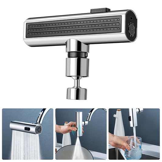 Waterfall Kitchen Faucet with Splash-Proof Design