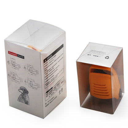 Rhino-Shaped Adjustable Silicone Dog Muzzle