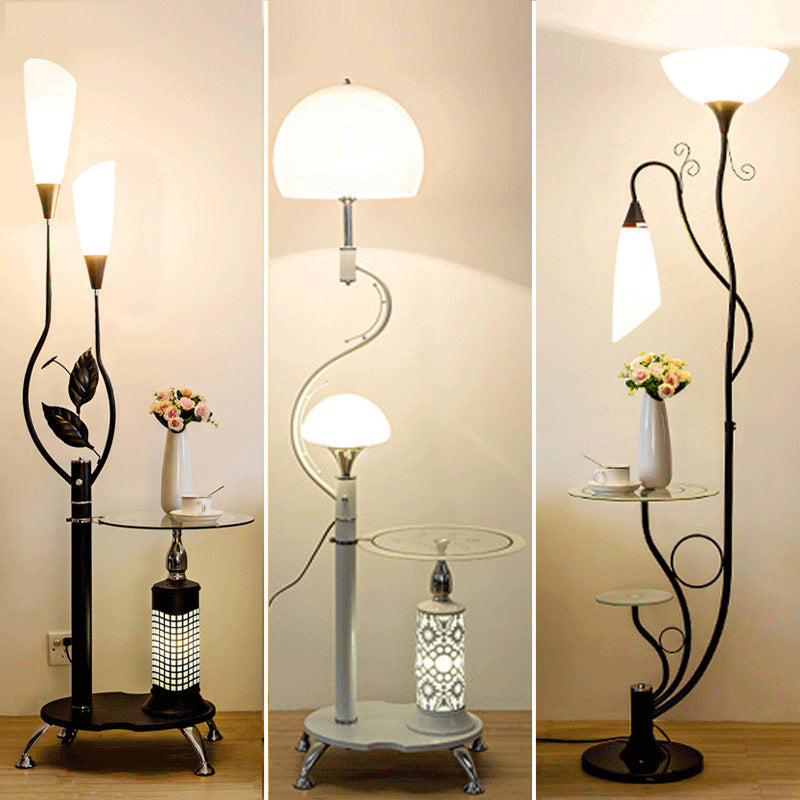 Modern Simplicity Floor Lamp & Tea Table Set
