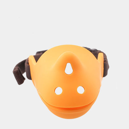 Rhino-Shaped Adjustable Silicone Dog Muzzle