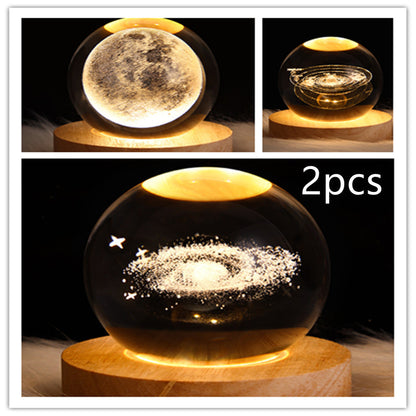 LED Night Light Galaxy Crystal Ball