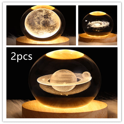 LED Night Light Galaxy Crystal Ball