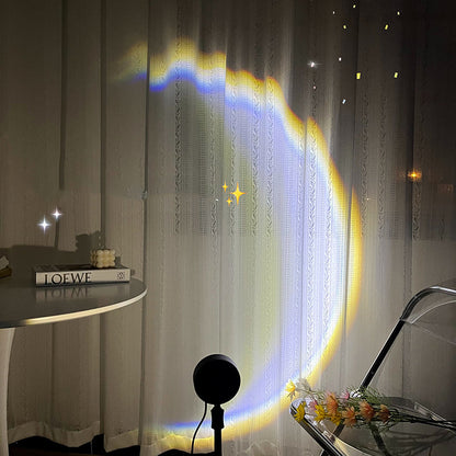 INS USB Moon Lamp - LED Rainbow Night Light for Home Decor