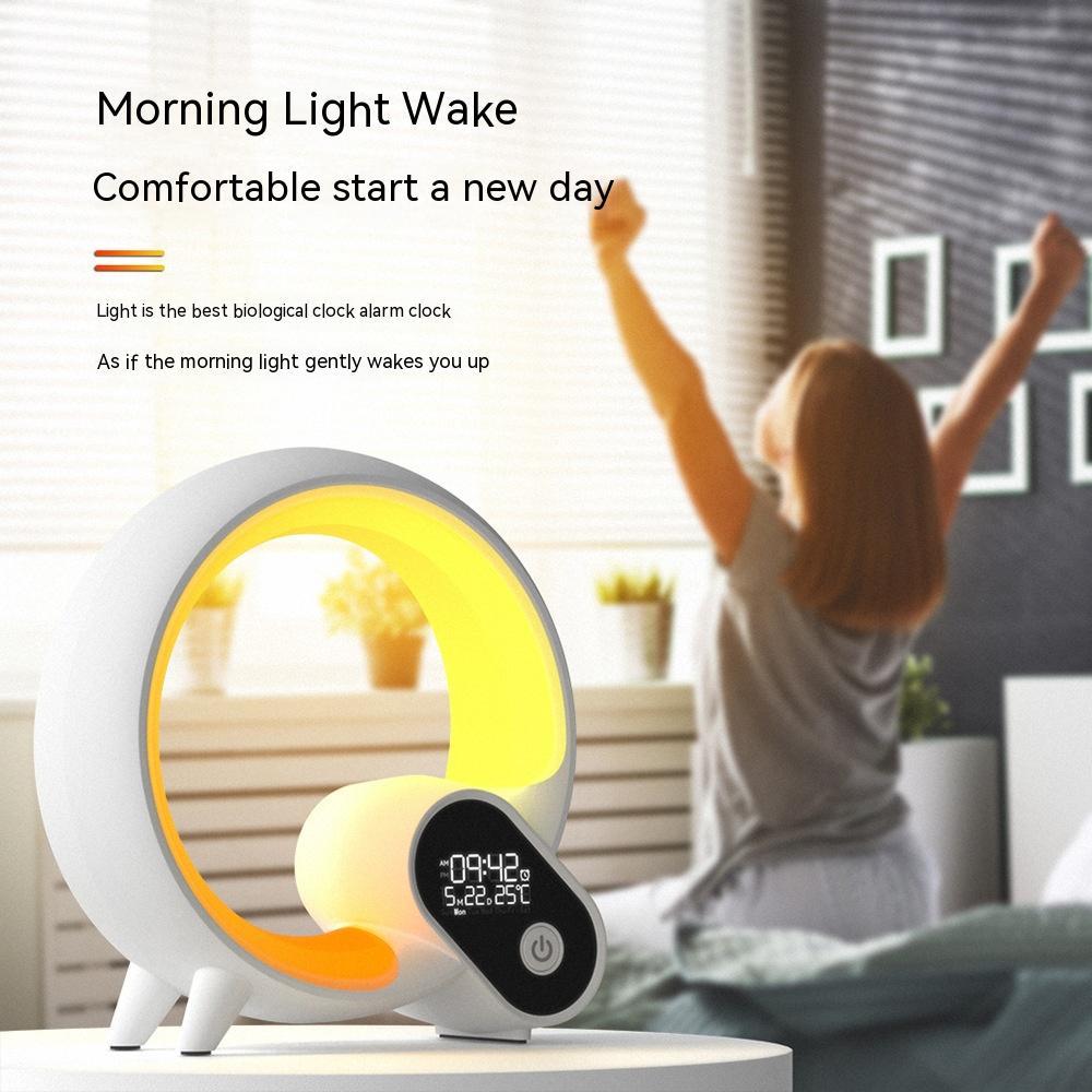 Sunrise Alarm Clock with Bluetooth & Colorful Atmosphere Light