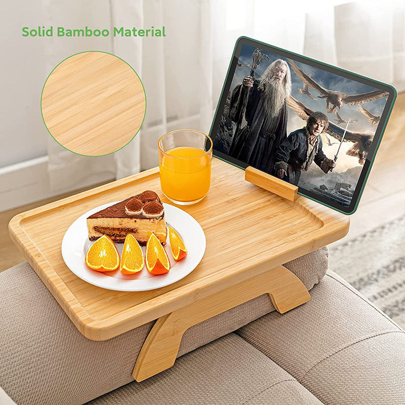 Portable Bamboo Sofa Tray