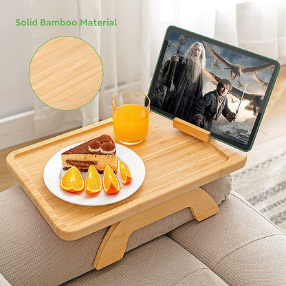 Portable Bamboo Sofa Tray
