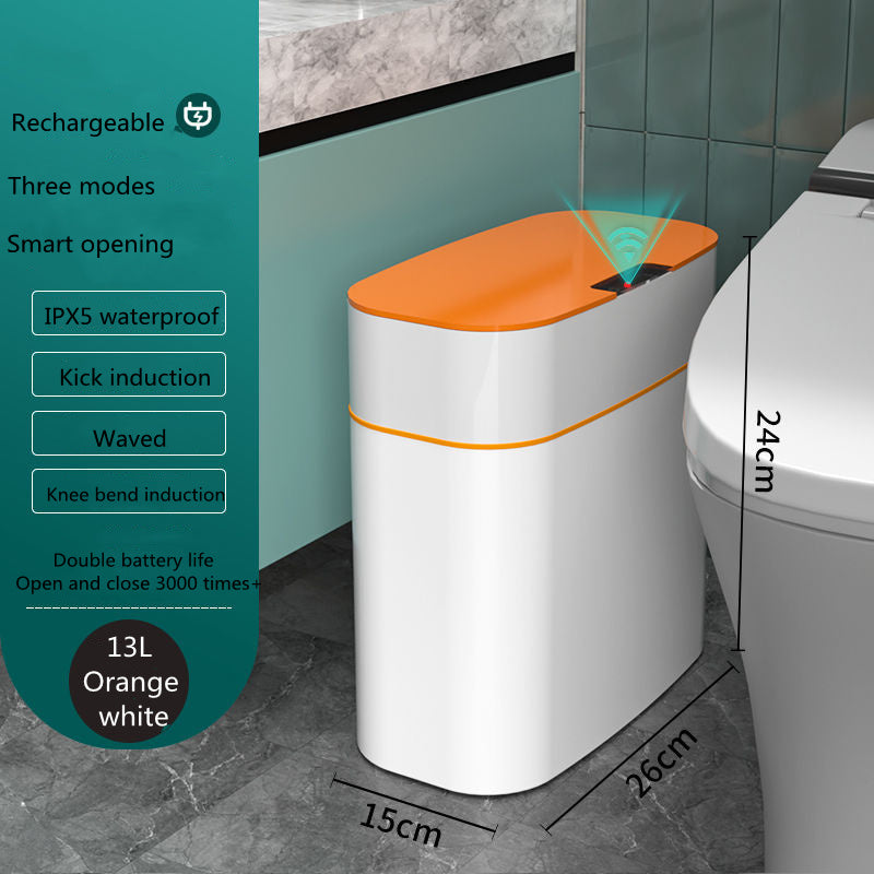 Smart Trash Can with Automatic Lid - Hands-Free Waste Management