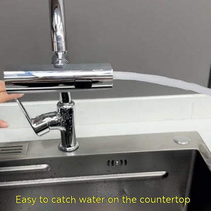 Waterfall Kitchen Faucet with Splash-Proof Design