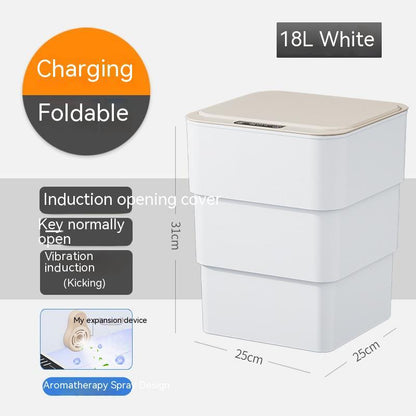 Smart Trash Can with Automatic Lid - Hands-Free Waste Management