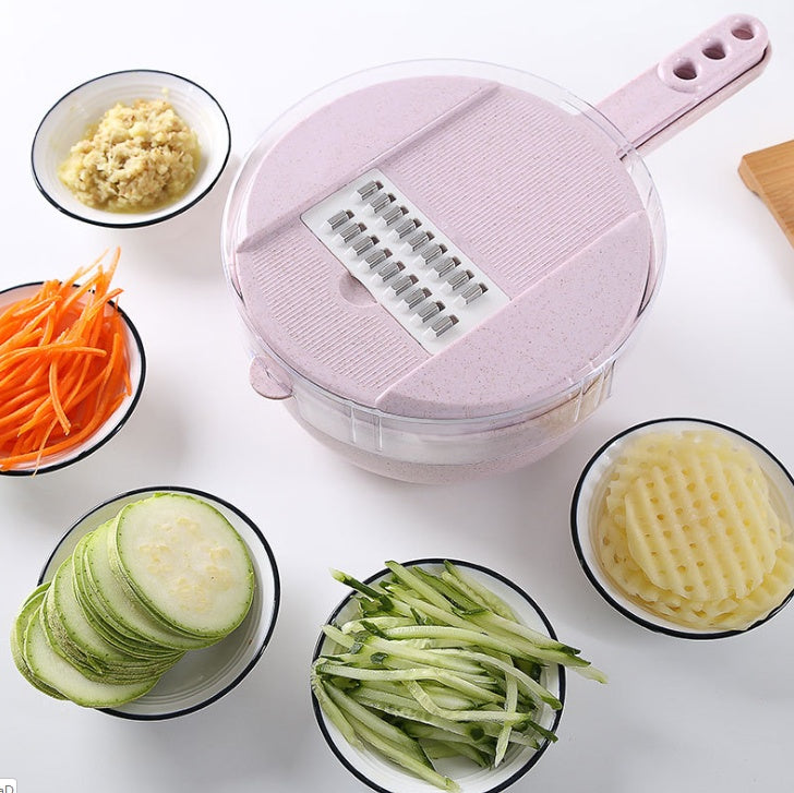 8-in-1 Mandoline Slicer with Strainer