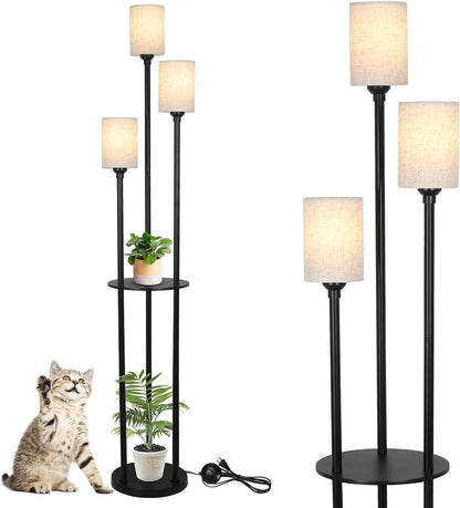 Multi-Functional Floor Lamp With Storage Shelf