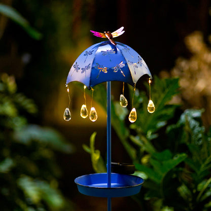 Solar Wrought Iron Bird Feeder Floor Lamp
