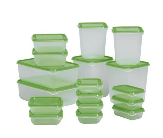 Microwave-Safe Plastic Box Set for Food Storage