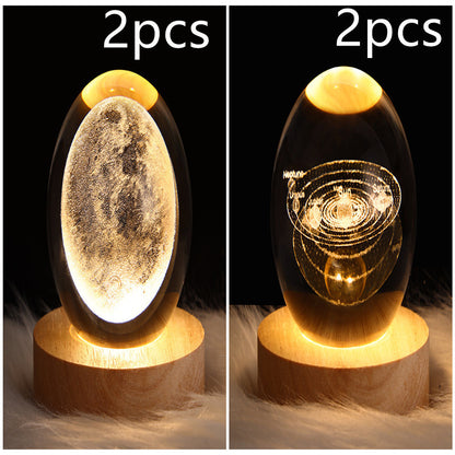 LED Night Light Galaxy Crystal Ball