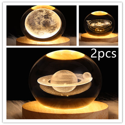 LED Night Light Galaxy Crystal Ball