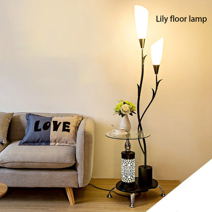 Modern Simplicity Floor Lamp & Tea Table Set