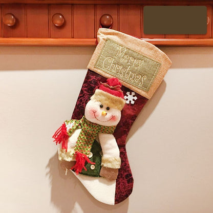 Christmas Stocking Socks (Snowman Santa Elk )