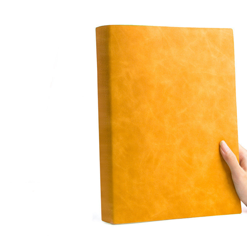 Thickened Leather Notebook - Soft Cover Blank Notepad for Writing & Sketching