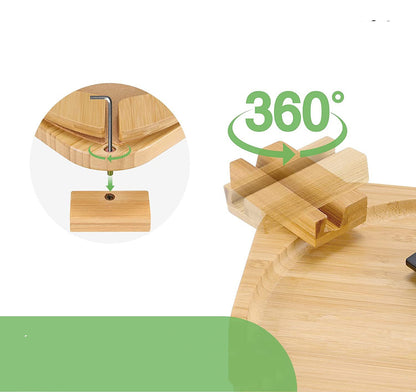 Portable Bamboo Sofa Tray