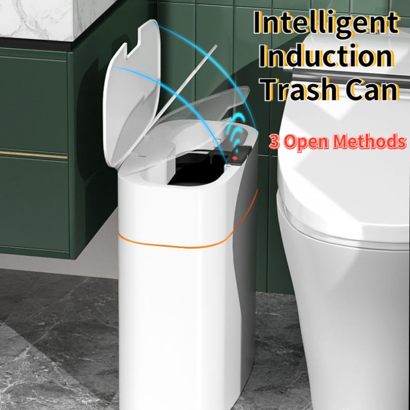 Smart Trash Can with Automatic Lid - Hands-Free Waste Management