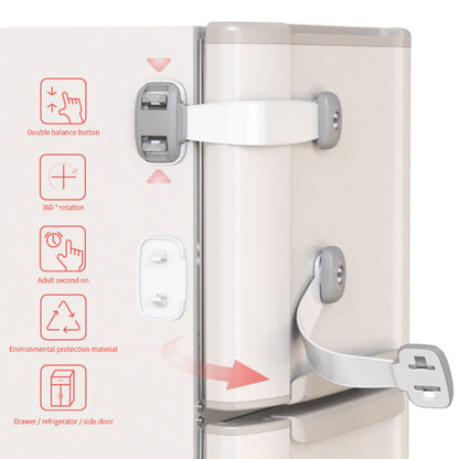 Baby Safety Lock for Cabinets & Drawers – Anti-Clip Design