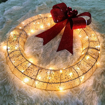 LED Christmas Garland – 50CM Luminous Holiday Decor