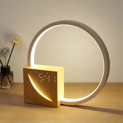 Touch Control Bedside Lamp with 3 Brightness Levels & Alarm Clock