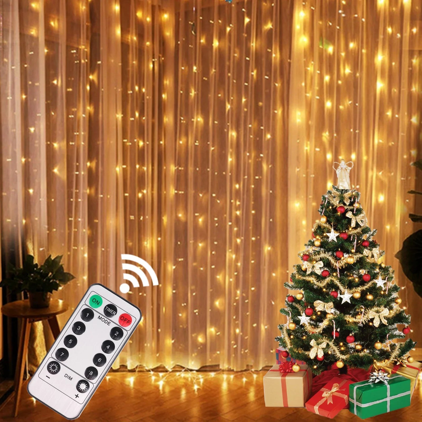 Christmas Lights Curtain - Nooshop