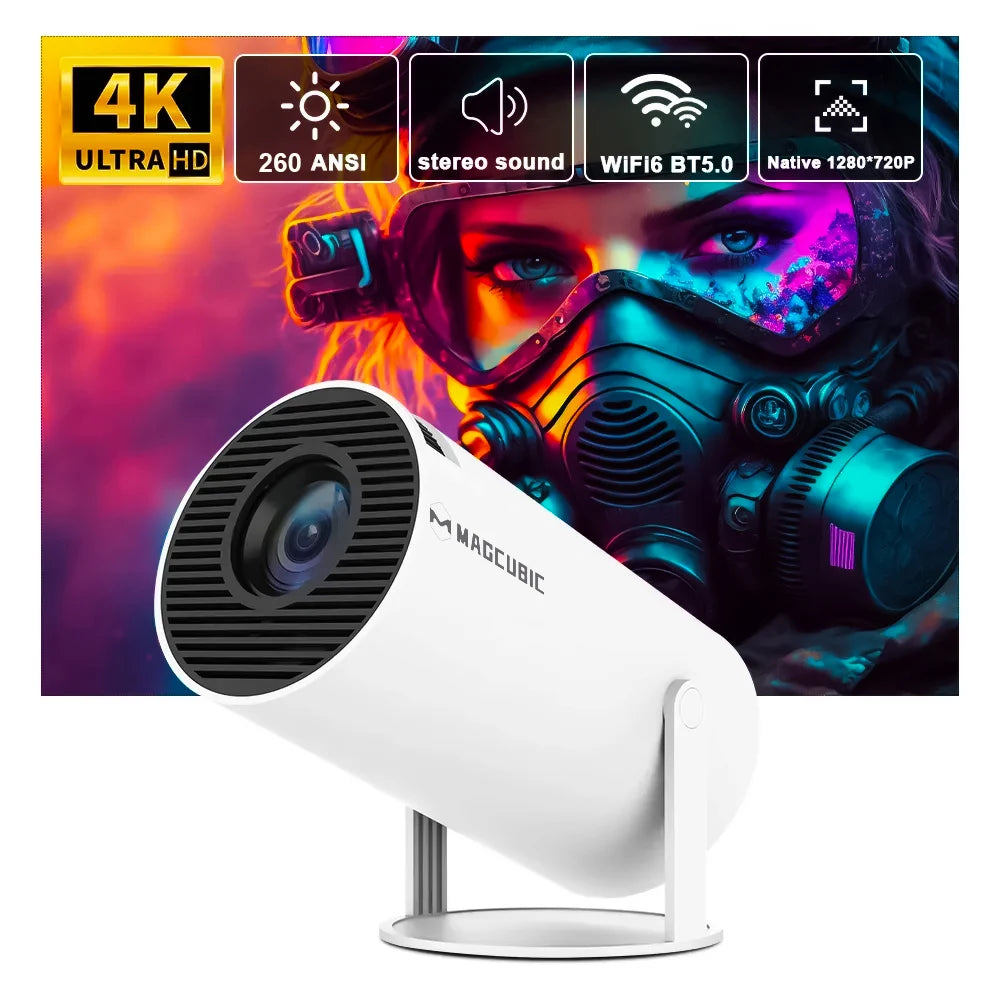 Magcubic 4K UHD Projector with WiFi6 – Ultimate Home Entertainment