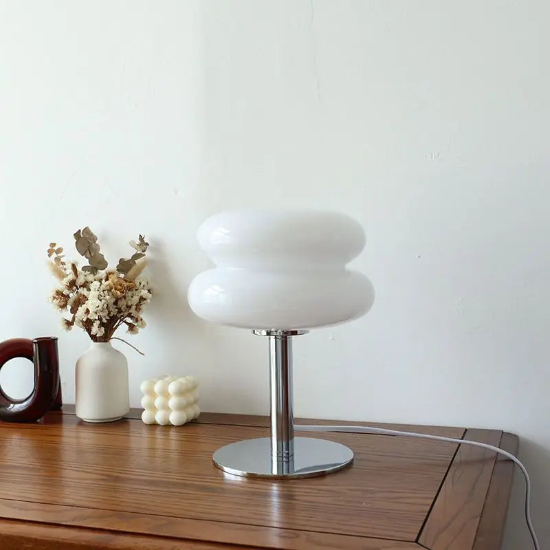 Italian Designer Glass Egg Tart Table Lamp - Nooshop