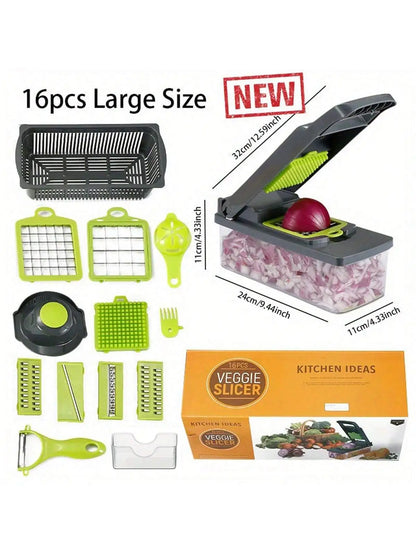 Vegetable Chopper 16 Pcs/Set