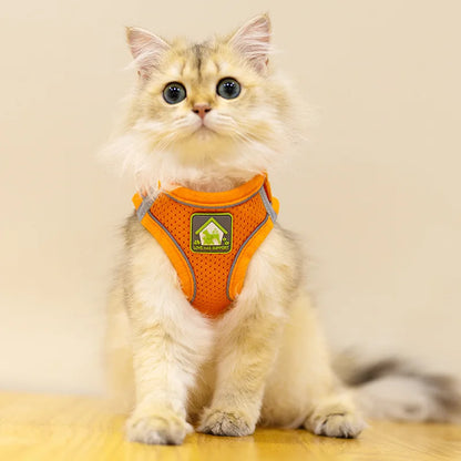 Reflective Pet Harness and Leash Set - Perfect for Dogs & Cats