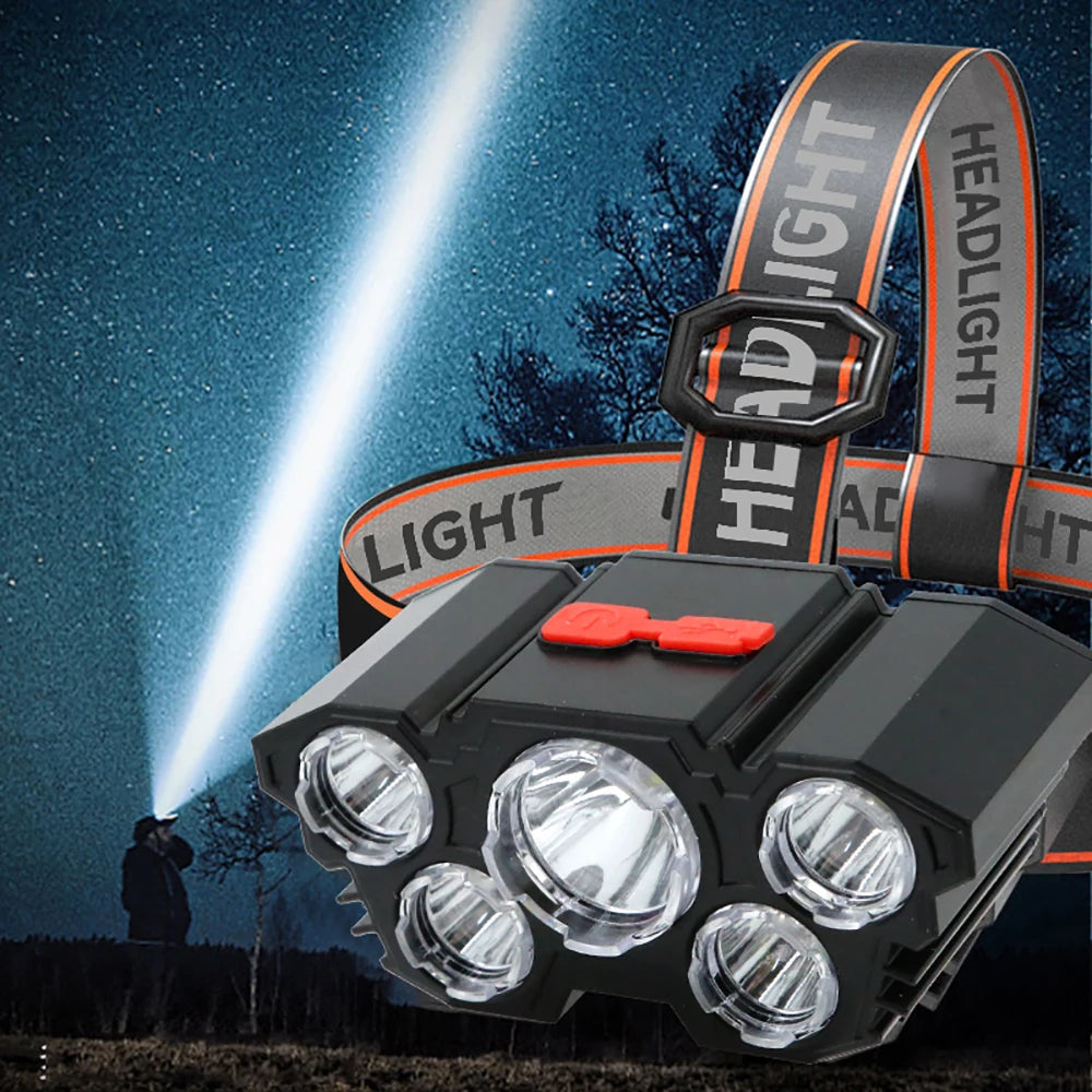 5 LED Flashlight Rechargeable - Nooshop